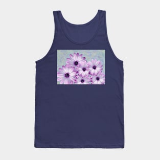 Purple Daisy Flowers Tank Top